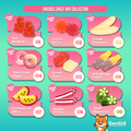 Swedish candy sweet mix by Swedies featuring colorful assorted candies in a clear bag.